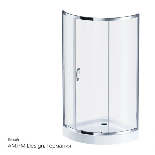 Душевой уголок Am.Pm Like W83G-315-090 90x90 см с раздвижной дверью (детальная фотография)