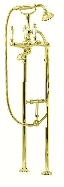 Смеситель для ванны Cezares Diamond напольный DIAMOND-VDP2-03/24-Sw (детальная фотография), золото