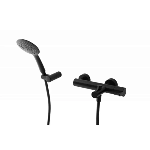 Смеситель для ванны Cezares Leaf черный матовый - фото 3