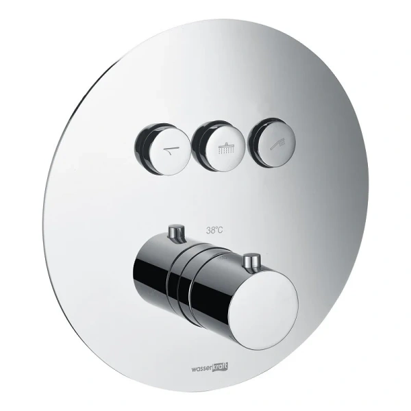 Душевой комплект WasserKRAFT Dinkel с термостатом A175817 (детальная фотография), душевые комплекты, наборы