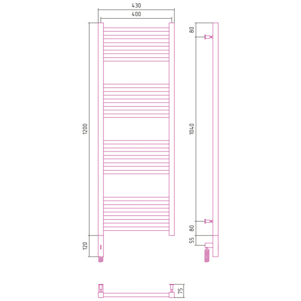 Схема (детальная фотография), лесенка, вертикальные