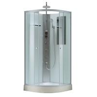 Душевая кабина Black&White Galaxy G5701 90x90 см гидромассажная