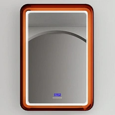 Зеркало с подсветкой Abber Kristall 55 см коричневое