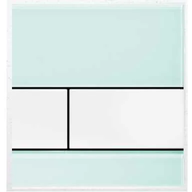 Клавиша смыва, цвет стекла зелёный, цвет кнопки белый, Tece TECEsquare Urinal 9242803 (детальная фотография)