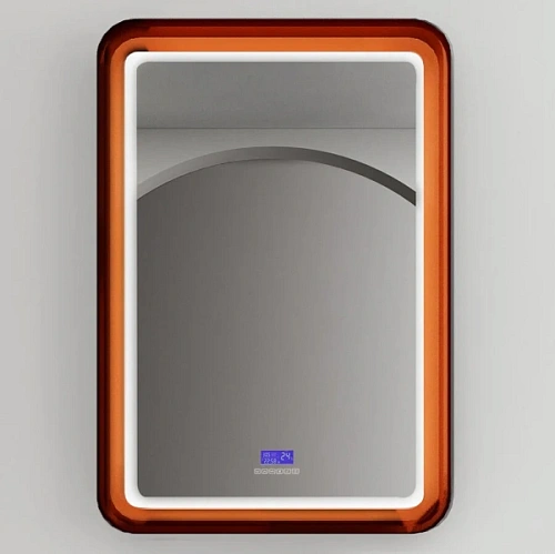 Зеркало с подсветкой Abber Kristall 55 см коричневое - фото 1