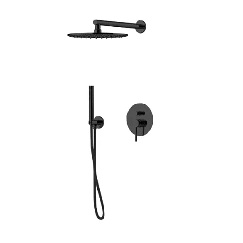 Душевой комплект Gattoni Circle One черный матовый - фото 3