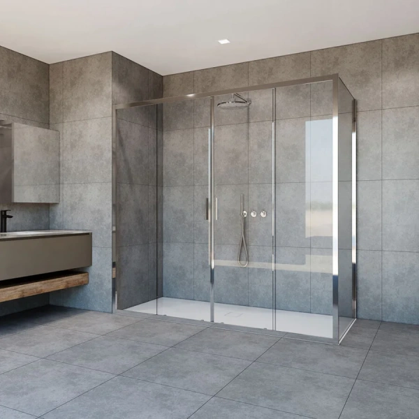 Душевой уголок Vincea Garda VSR-1G28017C 170х80 см прямоугольный (детальная фотография), современные, hi-tech