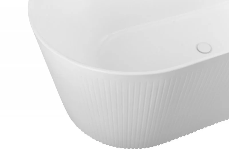 Ванна акриловая BelBagno 170x80 см белая матовая BB411-1700-800-MATT (детальная фотография), без гидромассажа, большие, глубокие