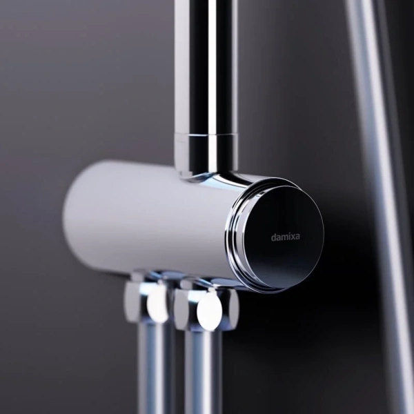 Душевая стойка Damixa Scandinavian Pure 936000 латунь (детальная фотография), настенные