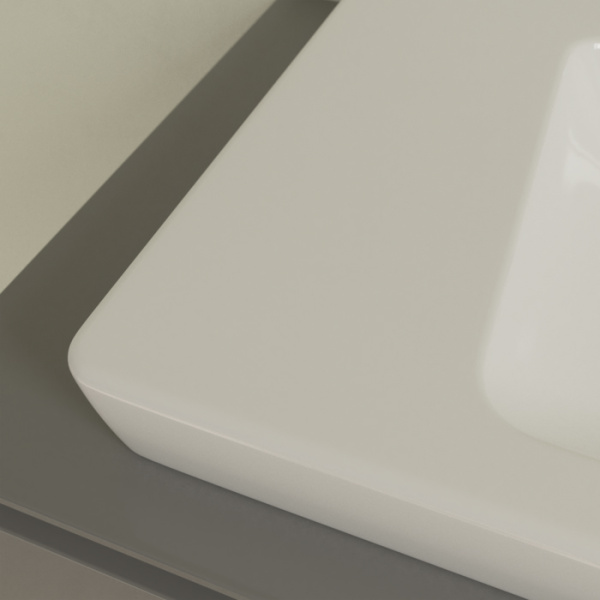 Раковина накладная Villeroy&Boch Subway 2.0 71758G (детальная фотография), одинарные, с антигрязевым покрытием