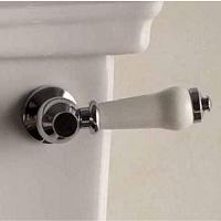 Ручка для бачка, цвет белый, фурнитура хром, Devon&Devon