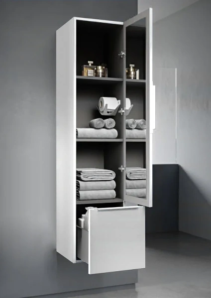 Шкаф-пенал подвесной Cezares Premium 5550 35 см с распашной дверью и выдвижным ящиком (детальная фотография) index_1