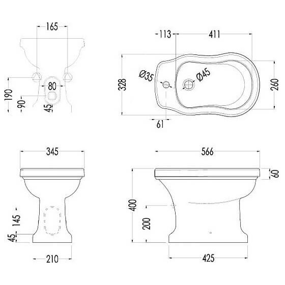Схема (детальная фотография), напольные, приставные