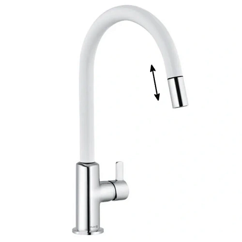 Смеситель для кухни Kludi Bingo Star белый матовый/хром - фото 2