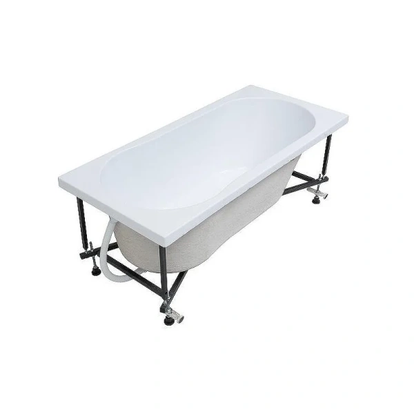 Ванна акриловая Aquanet Light 243871, 160 x 70 см, с каркасом, цвет белый 00243871 (детальная фотография), без гидромассажа, недорогие