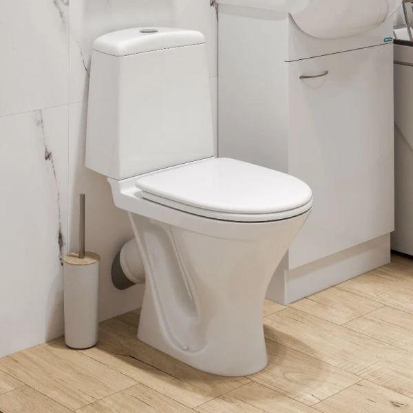 Унитаз компакт Sanita Аттика сиденье термопласт WC.CC/Attica/2-T/WHT.G/S1 (детальная фотография), с бачком