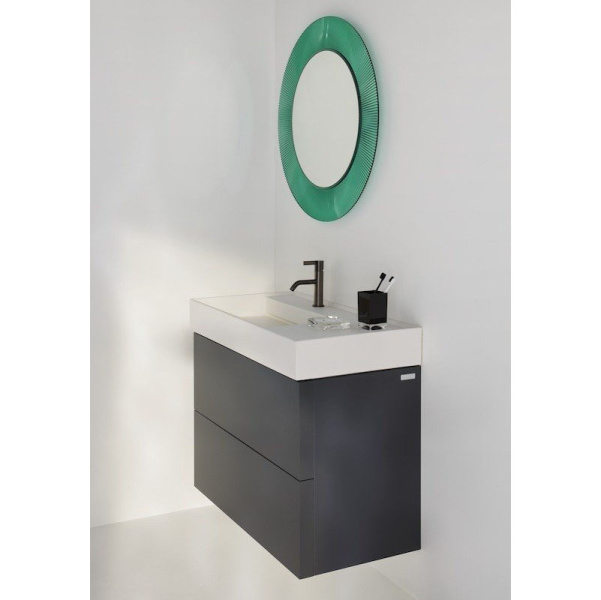 Раковина Laufen Kartell 90 см полка справа 8.1033.8.000.111.1 (детальная фотография), белые