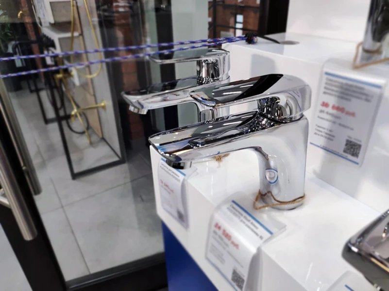 Смеситель для раковины Kludi Ameo однорычажный 410230575 (детальная фотография), современные, hi-tech