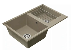 Мойка для кухни Акватон Делия 78 см серый шелк