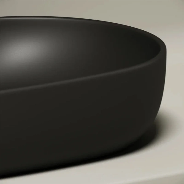 Раковина Ceramica Nova Element 60 см черная матовая CN6047MB (детальная фотография), одинарные