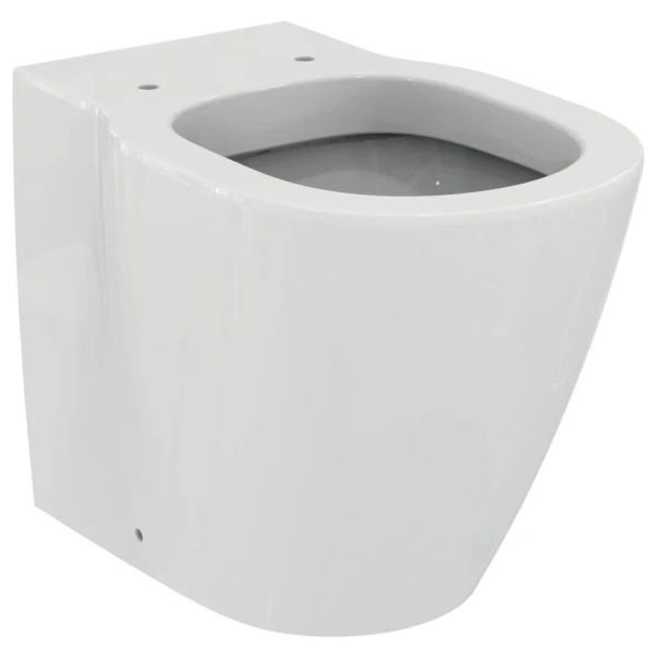Унитаз напольный Ideal Standard Connect приставной, горизонтальный выпуск E803401 (детальная фотография), приставные, встраиваемые