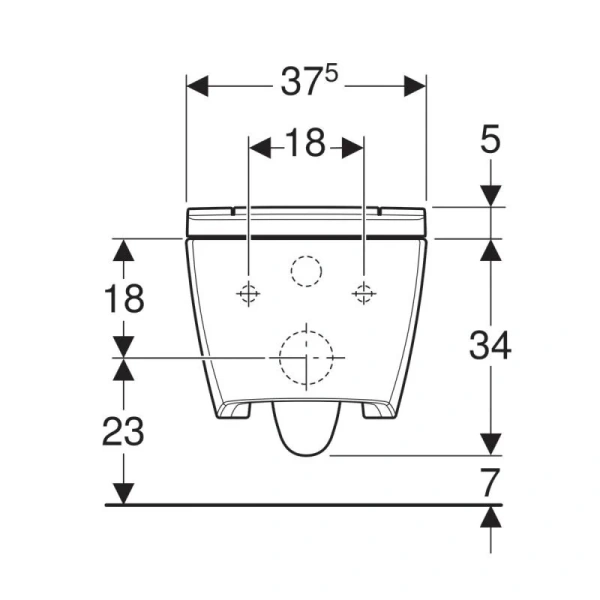 Унитаз-биде, белый-хром, Geberit AquaClean 146.224.21.1 (детальная фотография), c функцией биде