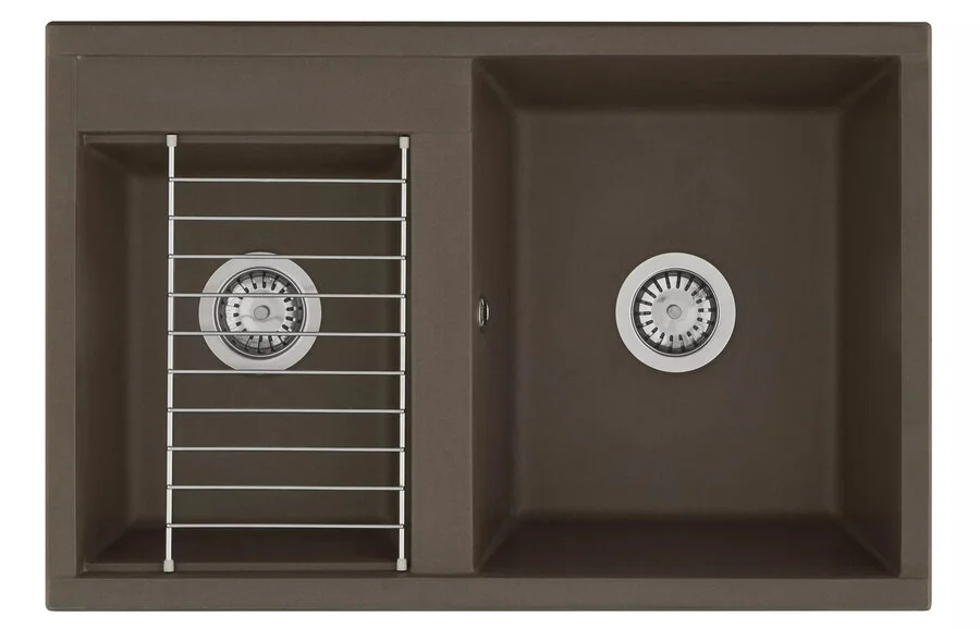 Мойка для кухни Акватон Делия 78 см кофе 1A723132DE280 (детальная фотография)