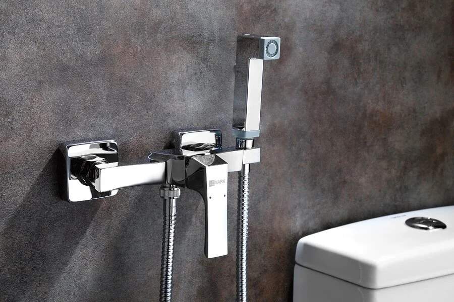 Гигиенический душ, хром Lemark Unit LM4518C (детальная фотография), для туалета