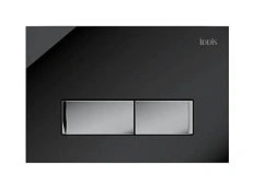 Клавиша смыва IDDIS Uniglass черное стекло