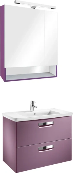 Зеркальный шкаф с подсветкой Roca The Gap 70 см фиолетовый ZRU9302752 (детальная фотография), нет в наличии
