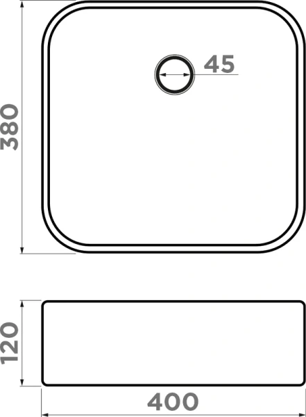 Раковина Omoikiri June mi 40 см мятная 4972076 (детальная фотография), накладные (на столешницу)