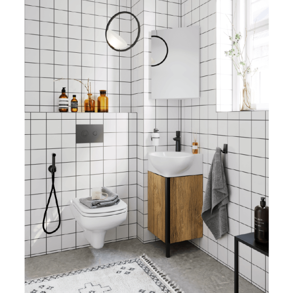 Зеркальный шкаф Aqwella Rio 34 см угловой Rio.04.33 (детальная фотография), современные, hi-tech