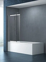 Шторка для ванны Cezares Slider 80х150 см стекло прозрачное