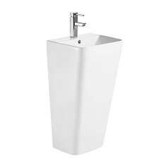 Раковина напольная Azario Fretta Square 44 см белая