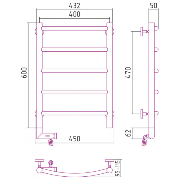 Схема (детальная фотография), хром