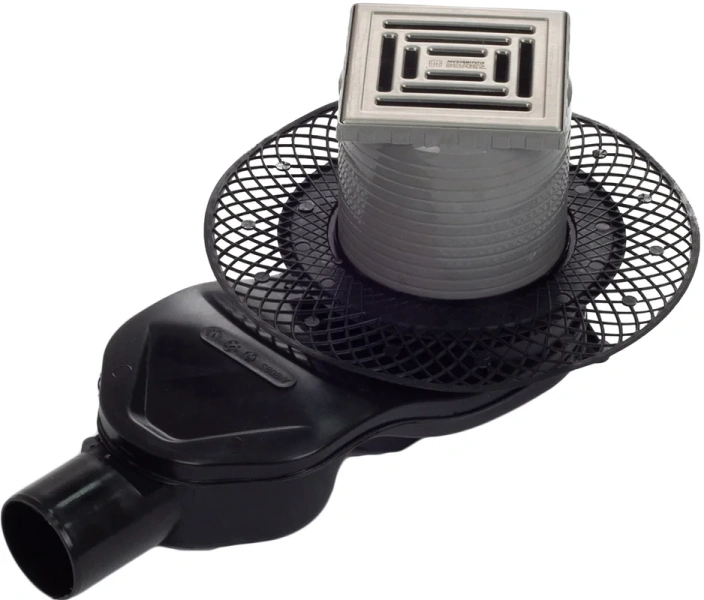 Душевой трап BERGES PLATZ Uno 15 см хром матовый 090170 (детальная фотография)