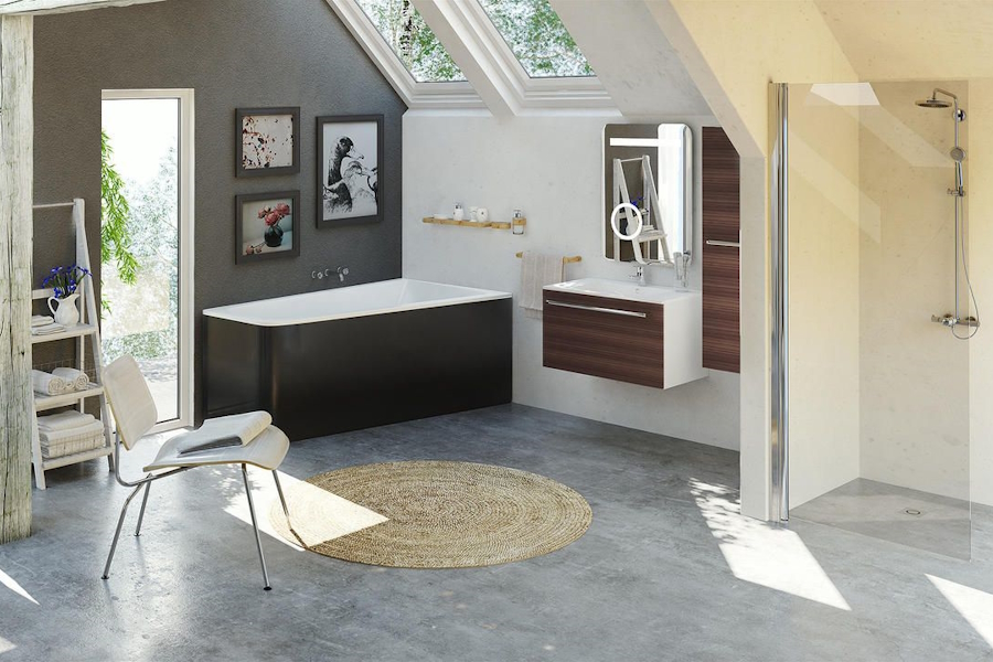 Ванна Balteco Piano 170 (детальная фотография), белые, черные