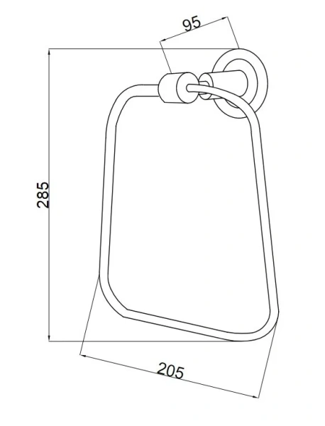 Полотенцедержатель Boheme Murano декор белый 10905-W-G (детальная фотография), классические, ретро, декорированные