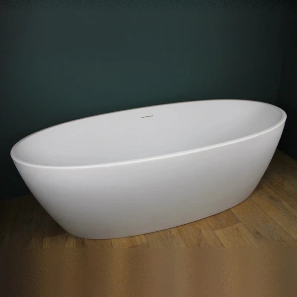 Ванна акриловая Corpa Nera Bosso CN130101, 170 х 76 см, белый матовый (детальная фотография), овальные