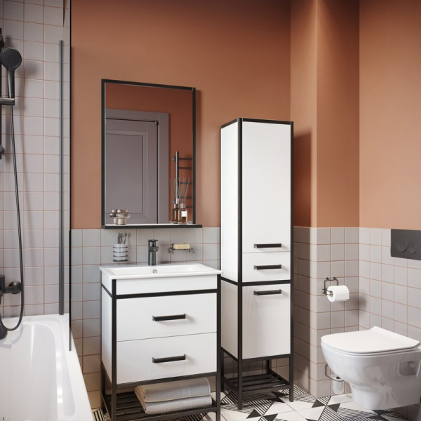 Унитаз подвесной Jacob Delafon Struktura безободковый EDF102-00 (детальная фотография), современные, hi-tech, прямоугольные