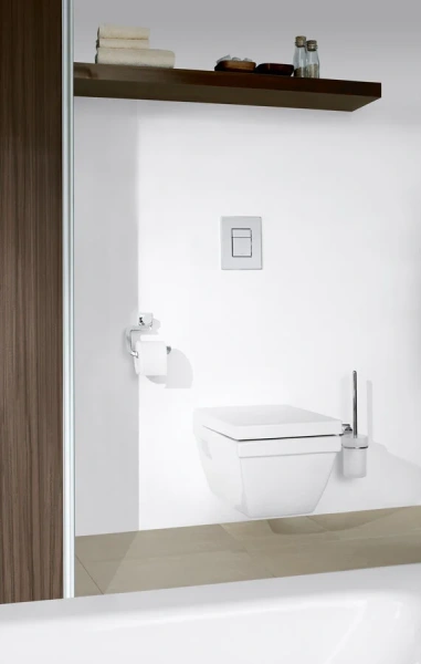 Ёршик для ванной Grohe Allure 40340000 (детальная фотография), металлические, стеклянные