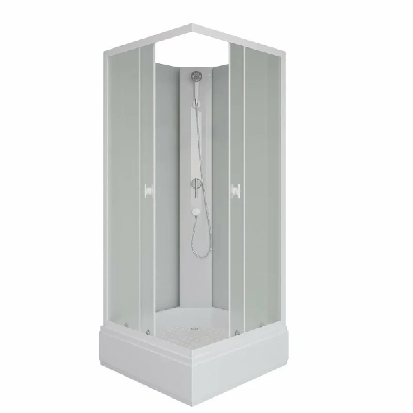 Душевая кабина Niagara Promo 80х80 см стекло матовое P80/26Q/MT/BK (детальная фотография)