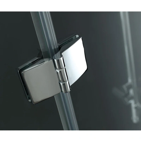 Душевая дверь в нишу Cezares Verona 140 см стекло прозрачное VERONA-W-B-13-40+60/40-C-Cr (детальная фотография), 140 см