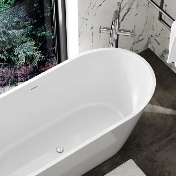 Ванна акриловая Corpa Nera Viotti CN130201, 170 х 75 см, белый (детальная фотография), без гидромассажа