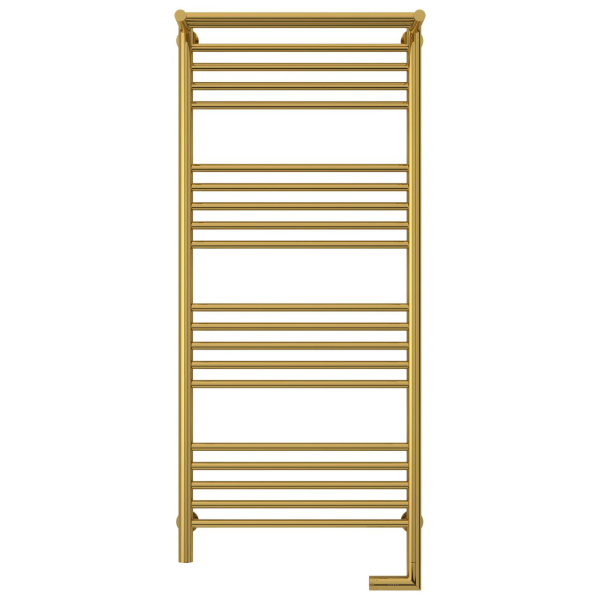 Полотенцесушитель электрический правый, с полкой цвет золото Сунержа Богема 2.0 1200х500 03-5207-1250 (детальная фотография), по запросу