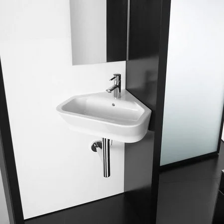 Раковина угловая Roca The Gap 32747R000 (детальная фотография), современные, hi-tech