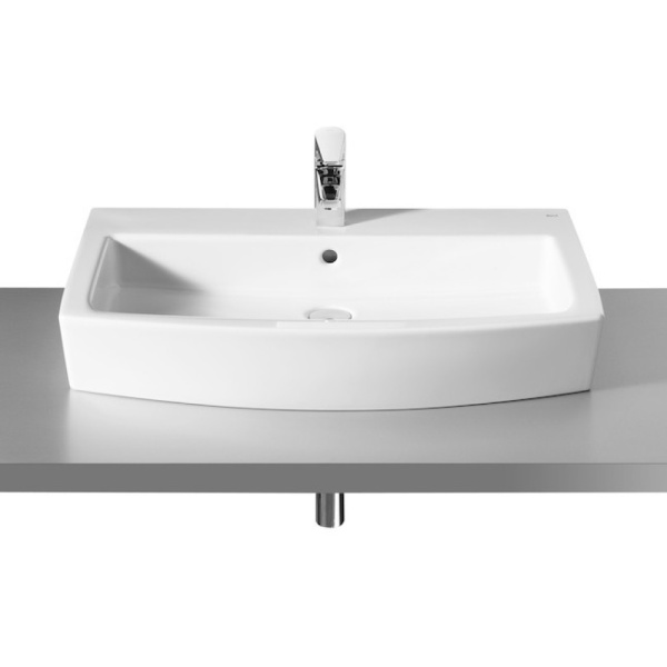 Раковина Roca Hall 327621000 (детальная фотография), подвесные, накладные (на столешницу), на полупьедестал, пристенные