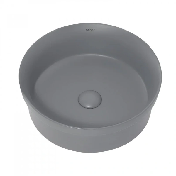 Раковина Abber Bequem 40 см серая матовая AC2103MG (детальная фотография), другие