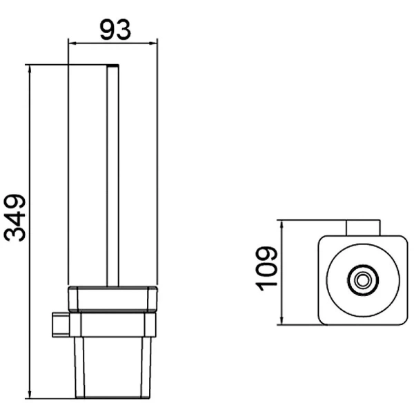 Ершик черный Timo Selene 14061/03 (детальная фотография), современные, hi-tech