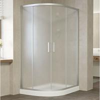 Душевой уголок профиль матовый хром стекло сатин Vegas-glass